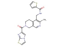 N-{[7-(imidazo[2,1-b][1,3]thiazol-6-ylcarbonyl)-3-methyl-5,6,7,8-tetrahydro-2,7-naphthyridin-4-yl]methyl}-2-thiophenecarboxamide