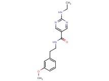 2-(ethylamino)-N-[2-(3-methoxyphenyl)ethyl]-5-pyrimidinecarboxamide