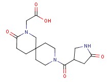 {3-oxo-9-[(5-oxo-3-pyrrolidinyl)carbonyl]-2,9-diazaspiro[5.5]undec-2-yl}acetic acid