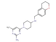 4-{4-[(3,4-dihydro-2H-chromen-6-ylmethyl)amino]piperidin-1-yl}-6-methylpyrimidin-2-amine