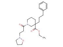 ethyl 1-[3-(2-isoxazolidinyl)propanoyl]-3-(3-phenylpropyl)-3-piperidinecarboxylate