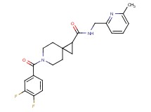 6-(3,4-difluorobenzoyl)-N-[(6-methyl-2-pyridinyl)methyl]-6-azaspiro[2.5]octane-1-carboxamide