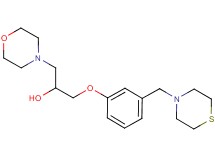 1-(4-morpholinyl)-3-[3-(4-thiomorpholinylmethyl)phenoxy]-2-propanol
