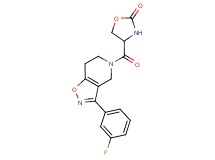 4-{[3-(3-fluorophenyl)-6,7-dihydroisoxazolo[4,5-c]pyridin-5(4H)-yl]carbonyl}-1,3-oxazolidin-2-one