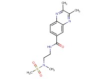 2,3-dimethyl-N-{2-[methyl(methylsulfonyl)amino]ethyl}-6-quinoxalinecarboxamide