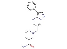 1-[(3-phenylpyrazolo[1,5-a]pyrimidin-6-yl)methyl]piperidine-3-carboxamide