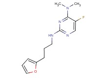5-fluoro-N~2~-[3-(2-furyl)propyl]-N~4~,N~4~-dimethylpyrimidine-2,4-diamine