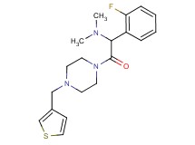 1-(2-fluorophenyl)-N,N-dimethyl-2-oxo-2-[4-(3-thienylmethyl)-1-piperazinyl]ethanamine