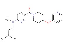 N-methyl-N-(3-methylbutyl)-5-{[4-(3-pyridinyloxy)-1-piperidinyl]carbonyl}-2-pyridinamine