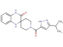 1-[(3-isopropyl-1H-pyrazol-5-yl)carbonyl]-1',4'-dihydro-3'H-spiro[piperidine-4,2'-quinoxalin]-3'-one