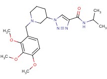 N-isopropyl-1-[1-(2,3,4-trimethoxybenzyl)-3-piperidinyl]-1H-1,2,3-triazole-4-carboxamide