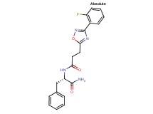 (2S)-2-({3-[3-(2-fluorophenyl)-1,2,4-oxadiazol-5-yl]propanoyl}amino)-3-phenylpropanamide
