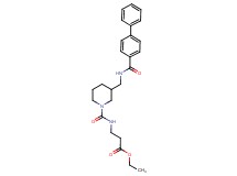 ethyl N-[(3-{[(4-biphenylylcarbonyl)amino]methyl}-1-piperidinyl)carbonyl]-beta-alaninate