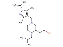 2-{1-isobutyl-4-[(1-isopropyl-3,5-dimethyl-1H-pyrazol-4-yl)methyl]-2-piperazinyl}ethanol