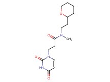3-(2,4-dioxo-3,4-dihydropyrimidin-1(2H)-yl)-N-methyl-N-[2-(tetrahydro-2H-pyran-2-yl)ethyl]propanamide
