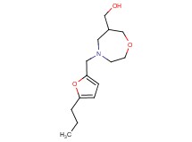 {4-[(5-propyl-2-furyl)methyl]-1,4-oxazepan-6-yl}methanol