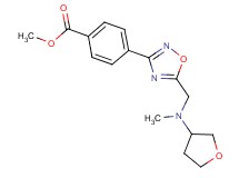 methyl 4-(5-{[methyl(tetrahydro-3-furanyl)amino]methyl}-1,2,4-oxadiazol-3-yl)benzoate