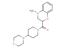 4-methyl-2-[(4-thiomorpholin-4-ylpiperidin-1-yl)carbonyl]-3,4-dihydro-2H-1,4-benzoxazine