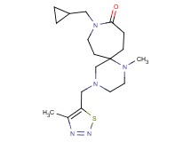 9-(cyclopropylmethyl)-1-methyl-4-[(4-methyl-1,2,3-thiadiazol-5-yl)methyl]-1,4,9-triazaspiro[5.6]dodecan-10-one