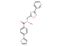 4-(2-furyl)-N-methyl-N-{[3-(3-pyridinyl)-1,2,4-oxadiazol-5-yl]methyl}benzamide