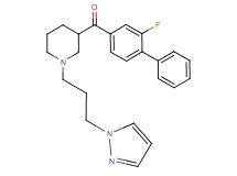 (2-fluoro-4-biphenylyl){1-[3-(1H-pyrazol-1-yl)propyl]-3-piperidinyl}methanone