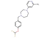 1-[4-(difluoromethoxy)benzyl]-4-(2-methyl-4-pyridinyl)-1,4-diazepane