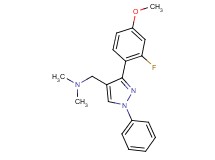 1-[3-(2-fluoro-4-methoxyphenyl)-1-phenyl-1H-pyrazol-4-yl]-N,N-dimethylmethanamine