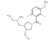 ((3R*,4R*)-1-(2,6-difluoro-3-methoxybenzoyl)-4-{[ethyl(methyl)amino]methyl}pyrrolidin-3-yl)methanol