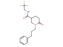 6-oxo-1-(3-phenylpropyl)-N-(2,2,2-trifluoroethyl)-3-piperidinecarboxamide