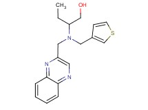 2-[(quinoxalin-2-ylmethyl)(3-thienylmethyl)amino]butan-1-ol