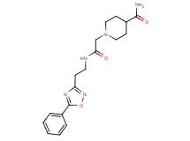 1-(2-oxo-2-{[2-(5-phenyl-1,2,4-oxadiazol-3-yl)ethyl]amino}ethyl)-4-piperidinecarboxamide