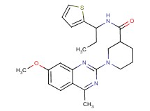1-(7-methoxy-4-methyl-2-quinazolinyl)-N-[1-(2-thienyl)propyl]-3-piperidinecarboxamide