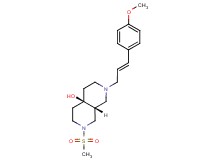 (4aR*,8aR*)-2-[(2E)-3-(4-methoxyphenyl)prop-2-en-1-yl]-7-(methylsulfonyl)octahydro-2,7-naphthyridin-4a(2H)-ol