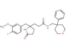 3-[2-(4-fluoro-3-methoxybenzyl)-5-oxo-2-pyrrolidinyl]-N-[(4-phenyltetrahydro-2H-pyran-4-yl)methyl]propanamide