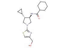 N-{rel-(3R,4S)-4-cyclopropyl-1-[4-(hydroxymethyl)-1,3-thiazol-2-yl]-3-pyrrolidinyl}cyclohexanecarboxamide hydrochloride