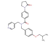 N-(4-isobutoxybenzyl)-4-(2-oxo-1-pyrrolidinyl)-N-(4-pyridinylmethyl)benzamide