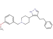 1-(3-methoxybenzyl)-4-[4-(2-phenylethyl)-1H-pyrazol-5-yl]piperidine