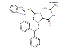 (4S)-4-(1H-benzimidazol-2-ylthio)-1-(2,2-diphenylethyl)-N-isopropyl-L-prolinamide
