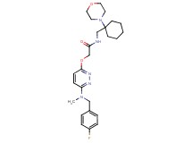 2-({6-[(4-fluorobenzyl)(methyl)amino]-3-pyridazinyl}oxy)-N-{[1-(4-morpholinyl)cyclohexyl]methyl}acetamide