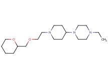 1-ethyl-4-{1-[2-(tetrahydro-2H-pyran-2-ylmethoxy)ethyl]-4-piperidinyl}piperazine bis(trifluoroacetate)