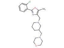 4-[(1-{[2-(2-chlorophenyl)-5-methyl-1,3-oxazol-4-yl]methyl}-3-piperidinyl)methyl]morpholine