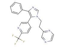 2-(2-{4-phenyl-5-[6-(trifluoromethyl)pyridin-3-yl]-1H-imidazol-1-yl}ethyl)pyrazine