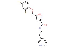 5-[(2,4-difluorophenoxy)methyl]-N-[2-(3-pyridinyl)ethyl]-3-isoxazolecarboxamide