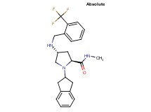 (4R)-1-(2,3-dihydro-1H-inden-2-yl)-N-methyl-4-{[2-(trifluoromethyl)benzyl]amino}-L-prolinamide