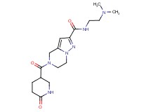 N-[2-(dimethylamino)ethyl]-5-[(6-oxopiperidin-3-yl)carbonyl]-4,5,6,7-tetrahydropyrazolo[1,5-a]pyrazine-2-carboxamide