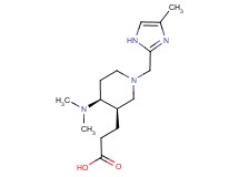 3-{(3R*,4S*)-4-(dimethylamino)-1-[(4-methyl-1H-imidazol-2-yl)methyl]piperidin-3-yl}propanoic acid