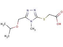 {[5-(isopropoxymethyl)-4-methyl-4H-1,2,4-triazol-3-yl]thio}acetic acid