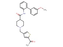 1-[(5-acetyl-3-thienyl)methyl]-N-(3'-methoxy-2-biphenylyl)-4-piperidinecarboxamide