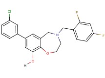 7-(3-chlorophenyl)-4-(2,4-difluorobenzyl)-2,3,4,5-tetrahydro-1,4-benzoxazepin-9-ol