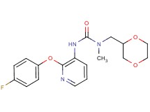 N-(1,4-dioxan-2-ylmethyl)-N'-[2-(4-fluorophenoxy)pyridin-3-yl]-N-methylurea